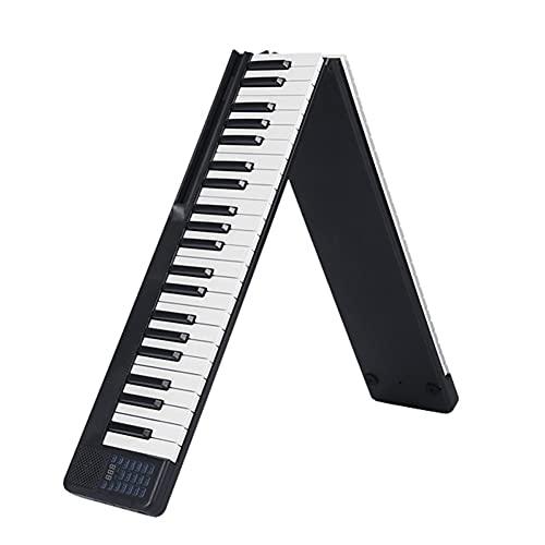 Piano com teclado eletrônico, Miaoqian Piano portátil de 88 teclas dobrável Piano Digital Multifuncional Piano Teclado Eletrônico para Aluno de Piano Instrumento Musical