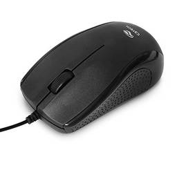 Mouse USB C3Tech MS-25BK Preto - Compatível com PC e Mac Resoluções até 1000 DPI Com cabo de 115cm Sensor óptico