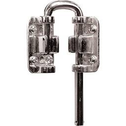 Defender Security U 9846 Prime-Line Fechadura de porta deslizante, aço, niquelado, 3,8 cm