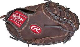 Rawlings Luva de apanhador de beisebol preferida pelo jogador, regular, 1 peça de rede sólida, 83 cm