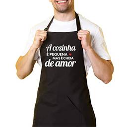 Avental De Cozinha Churrasqueiro Preto Cozinha Cheia De Amor