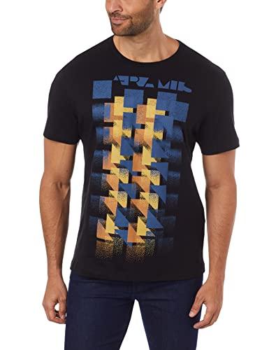 Camiseta Estampa Geometric (Pa),Aramis,Masculino,Preto,M