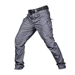 yotijay Streetwear Casual Jogger Calças Da Carga dos homens Calças Calças Compridas para Ocasiões Casuais, Gray_M