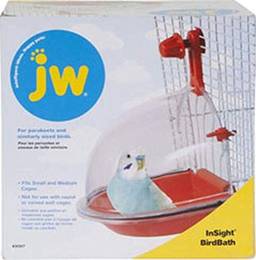 JW Acessório Pet Insight Bird Bath Bird, multicolorido