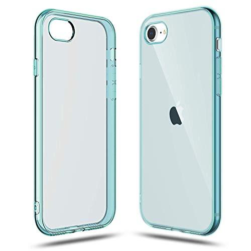Capa Shamo's para Apple iPhone SE 2020 Capa, iPhone 8 e iPhone 7, absorção de choque, Gel de borracha TPU antiarranhões, Azul