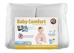 Almofada para Carrinho/ Bebê conforto / Assento automotivo Baby Comfort - Látex lavável - Branco - Fibrasca, Infantil