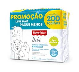 Pack Toalhas sem perfume Fisher Price incolor