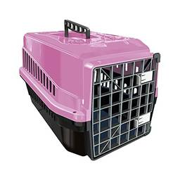 Caixa De Transporte Color N4 Cachorro Gato Cão Cor:rosa