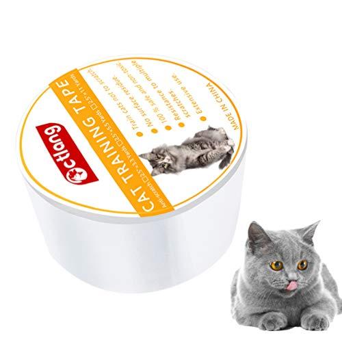 Fita adesiva adesiva para gatos Balacoo 100% transparente para gatos para sofá, tapete, portas