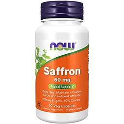 NOW Foods - Saffron Mood Support 50 mg - 60 cápsulas vegetais