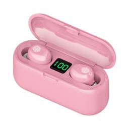 Fone De Ouvido Sem Fio SZAMBIT Bluetooth 5.0 Fone De Ouvido Tws Fones De Ouvido De Alta Fidelidade Mini Fone De Ouvido Esportivo Para Corrida Para Telefones Ios/android Chamada Hd (Pink)