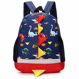 Mochila infantil com desenho de dinossauro, mochila escolar para jardim de infância para meninos e meninas