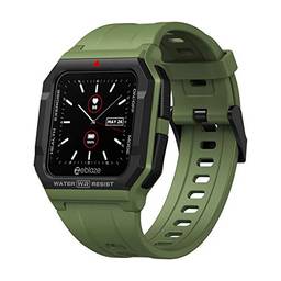 KKcare Ares Smart Watch Retro Ultra-Light Watch 1.3 polegadas IPS Screen BT5.0 30M Waterproof Fitness Tracker Monitor de Sono/Freqüência Cardíaca/Pressão Arterial Múltiplos modos de esportes Lembretes inteligentes Resistência forte