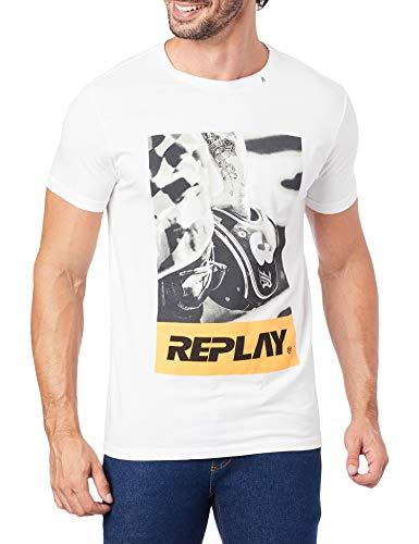 T-shirt Replay M/C Masculino Branco XGG