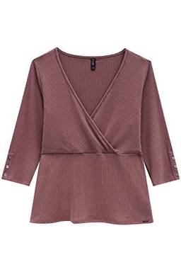 Blusa Elegance Prime Plus Size, Maelle, Feminino, Rosa, GG