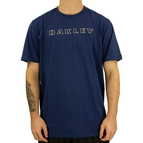 Camiseta Oakley Masculina Bark Tee, Azul Escuro, G