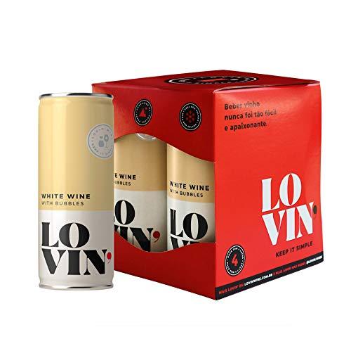 Vinho Branco Frisante em Lata Lovin’ Wine, 269 ml (4 unidades)