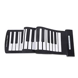 Folding Piano, Miaoqian Portátil 61 teclas flexíveis Roll-up Piano USB MIDI Teclado eletrônico Hand Roll Piano