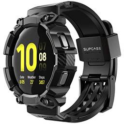 SUPCASE Capa Unicorn Beetle Pro Series para Galaxy Watch 5 de 44 mm (2022)/Galaxy Watch 4 de 44 mm (2021), capa protetora robusta com pulseira (Preto)