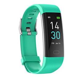 SZAMBIT Smart Bracelet Watch Fitness Activity Tracker Heart Rate Monitor Pressure Sports Smart Watch Men Competible Para Xiaomi Huawei IOS Android (Verde)