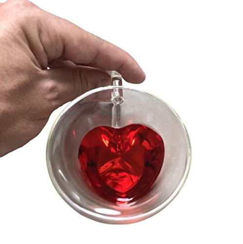 Jogo com 2 xícaras em formato de coração 150ml 13189 - Dynasty Jogo com 2 xícaras em formato de coração 150ml - Dynasty