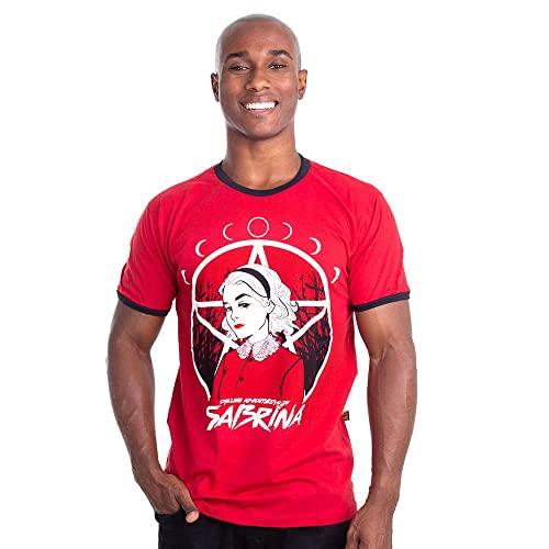 Camiseta Sabrina Fases Lua, Piticas, Adulto-Unissex, Vermelho, XP