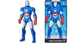 Boneco Marvel Homem de Ferro Patriota - Figura de 24 cm, para crianças acima de 4 anos - F0777 - Hasbro