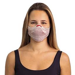 Máscara Fiber Knit AIR + 30 Filtros de Proteção + Suporte 3D (Rosê, M)