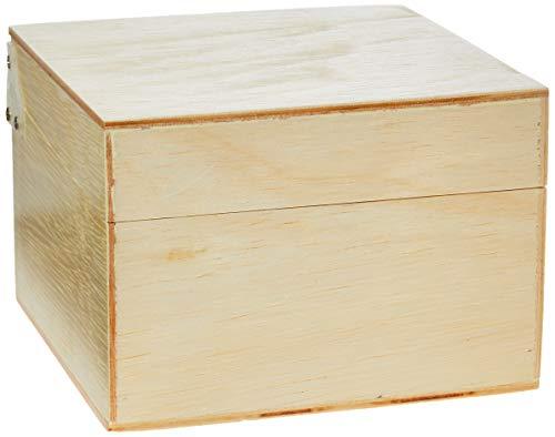 Caixa de fichário, 4x6 (Pequeno), Madeira Pinus Luxo - Souza & Cia, (Ref: 3542)