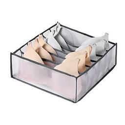 Staright Caixa de armazenamento de roupa íntima dobrável Gaveta de armazenamento para uso doméstico Divisor de malha Organizador de grade para roupa íntima/sutiãs/meias