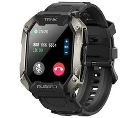 Kospet Tank M1 Pro para homens e mulheres Relógios inteligentes - Bluetooth discar/atender chamada 5ATM/IP69K fitness para Android iOS iPhones com freqüência cardíaca pressão arterial - Preto