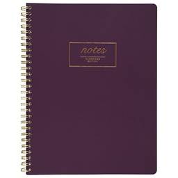 Caderno/diário Mead Cambridge, 12,7 cm x 11,4 cm, com pauta jurídica, 80 folhas de fios duplos, azul petróleo (49560), Roxa, 9-1/2 x 7-1/4"