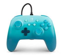 PowerA Enhanced Wired Controller for Nintendo Switch - Aquatic Fantasy, Blue, Gamepad, Wired Video Game Controller, Gaming Controller - Nintendo Switch