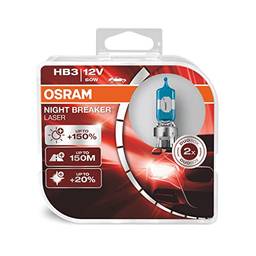 Lâmpada HB3 OSRAM Night Breaker Laser, Luz Branca/Amarela
