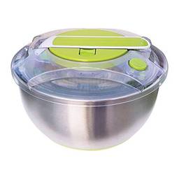 Centrífuga e Secadora de Saladas Fresh Inox/Verde 5 Litros