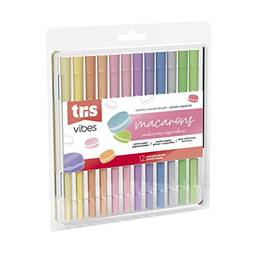 Hidrocor Tris Vibes Sketch Macarons 12 Cores, Multicolorido, 611136
