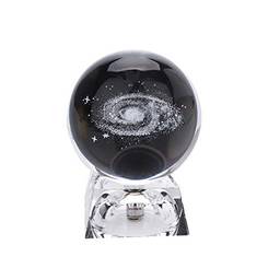 Bola de Cristal de Quartzo com Sistema Solar