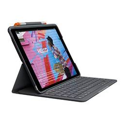Capa com teclado Logitech Slim Folio para iPad 3ª geração com Conexão Bluetooth LE e Resistente à quedas, arranhões e respingos,920-009482