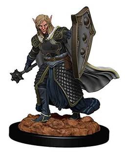 D&D: Icons of the Realms - Premium Figures - Elf Male Cleric, Galápagos Jogos, White