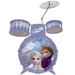 Bateria Infantil Brinquedo Disney Frozen 2 Menina 4 a 6 Anos