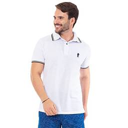 Camisa Polo Premium Masculina Polo Marine (P, Branco)