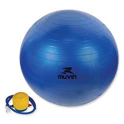 Bola de Pilates 85cm Muvin – Antiestouro – Suporta até 300kg – Com Bomba – Ginástica – Fitness – Pilates – Yoga – Fisioterapia – Flexibilidade – Fortalecimento – Tonificação –– Fácil Limpeza