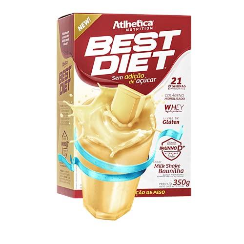 Best Diet - 350G Milk Shake Baunilha, Atlhetica Nutrition