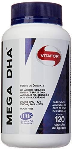 Kit com 2 Mega DHA 1000mg 120 cápsulas da Vitafor