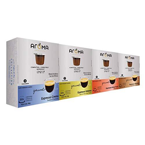 120 Cápsulas Para Nespresso - Kit Degustação Café - Cápsula Aroma
