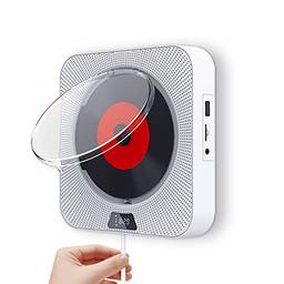 BAAD Leitor de CD com Bluetooth, áudio doméstico, montagem na parede, CD e música, aparelho pré-natal Pode ser usado como um presente de aniversário para amigos