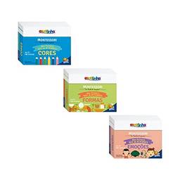 Kit 3 Boxes Montessori com 42 Cartões Interativos