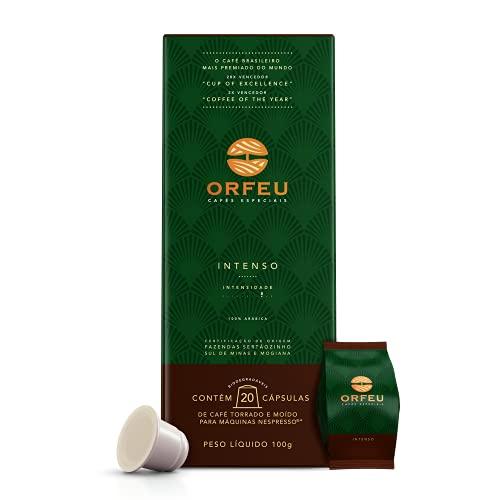 Cápsulas de Café Orfeu Intenso, Compatível com Nespresso, Contém 20 unidades