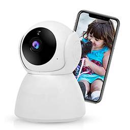 Câmera de Segurança WiFi XFTOPSE Câmera Sem Fio 360º de Monitoramento Interna IP Camera 1080P com Áudio Bidirecional, Detecção de Movimento, IR Visão Noturna para Bebê, Animal de Estimação, Idoso