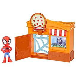 PlaySets Marvel Spidey e Seus Amigos Espetaculares na Cidade - Figura de 6 cm - Spidey - F8360 - Hasbro